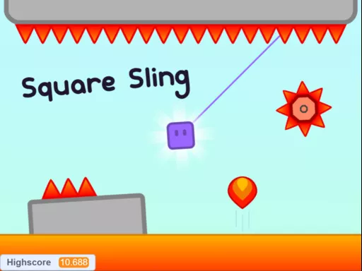 Square Sling - Free Physics Puzzle Game Online