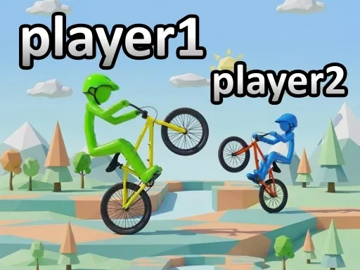Wheelie Bike For 2 Players - Free Online Racing Game